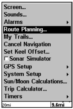 EAGLE CUDA240S GPS - Naviguer le long d'un itinéraire - 1