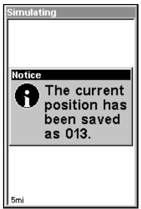 EAGLE CUDA240S GPS - Créer un waypoint à votre position actuelle - 2