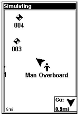 EAGLE CUDA240S GPS - Retourner au point de repère MOB - 3