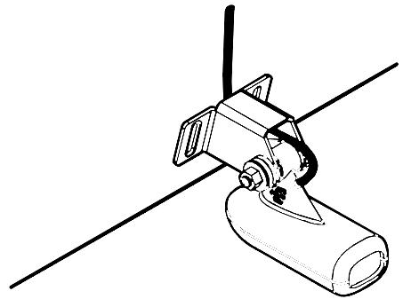 EAGLE FISHEASY 2 - Attaching transducer to transom. - 2