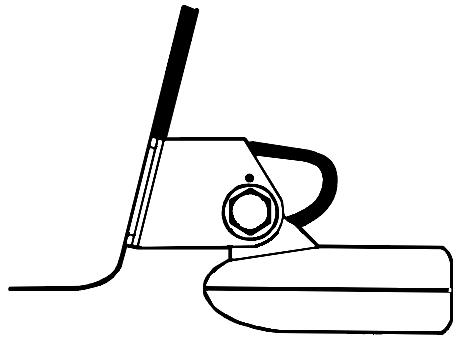 EAGLE FISHEASY 2 - Attaching transducer to transom. - 1