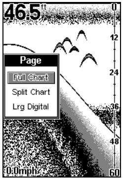 EAGLE FISHEASY 240 - Screen Display Modes or Pages - 1