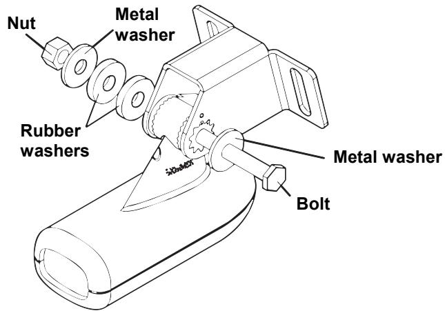 EAGLE FISHEASY 240 PORTABLE - Transom Transducer Assembly and Mounting - 4