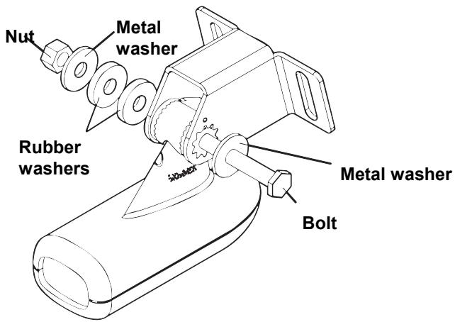EAGLE FISHEASY 245DS PORTABLE - Transom Transducer Assembly and Mounting - 3