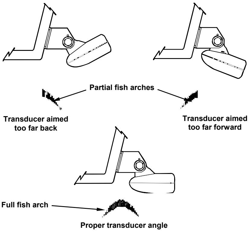 EAGLE FISHEASY 245DS PORTABLE - Transducer Orientation and Fish Arches - 1
