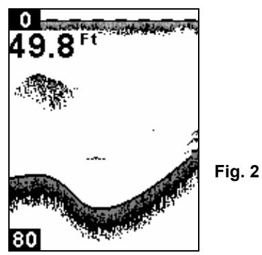 EAGLE FISHEASY 245DS PORTABLE - To adjust sensitivity in Manual Mode: - 2
