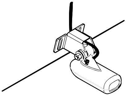 EAGLE FISHEASY 245DS PORTABLE - Transom Transducer Assembly and Mounting - 7