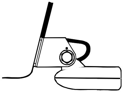 EAGLE FISHEASY 245DS PORTABLE - Transom Transducer Assembly and Mounting - 6