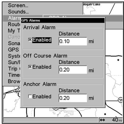 EAGLE FISHELITE 480 - Alarms - 2
