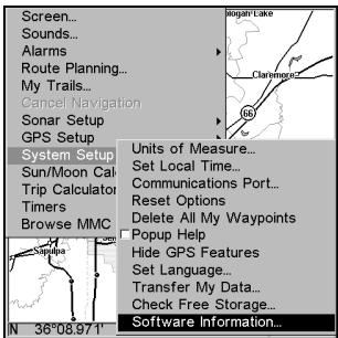 EAGLE FISHELITE 480 - Software Version Information - 2
