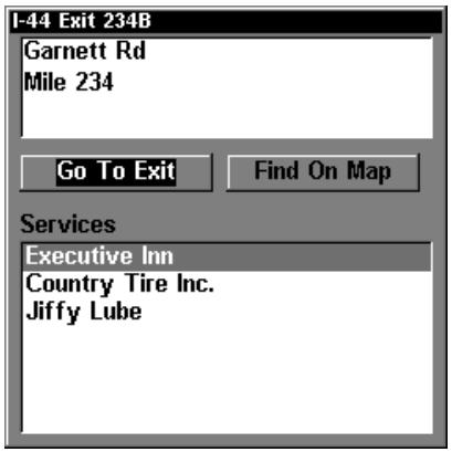 EAGLE FISHELITE 480 - Find Interstate Highway Exits - 5