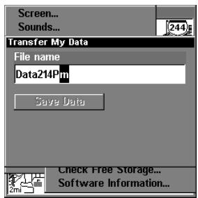 EAGLE FISHELITE 480 - GPS Data files: - 3