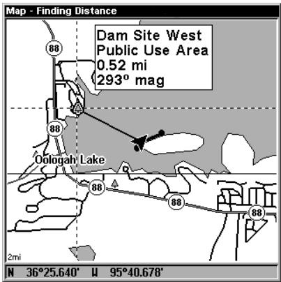 EAGLE FISHELITE 480 - Find Distance From Current Position To Another Location - 2