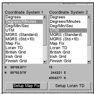 EAGLE FISHELITE 480 - Coordinate System Selection - 2