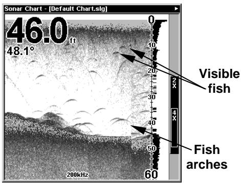 EAGLE FISHELITE 480 - To turn FishReveal on: - 2