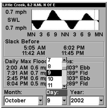 EAGLE FISHELITE 480 - To view Tidal Current information: - 3