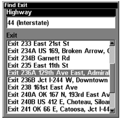 EAGLE FISHELITE 480 - Find Interstate Highway Exits - 2