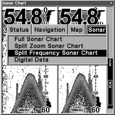 EAGLE FISHELITE 480 - Split Frequency Sonar Chart (SeaCharter 480DF only) - 1