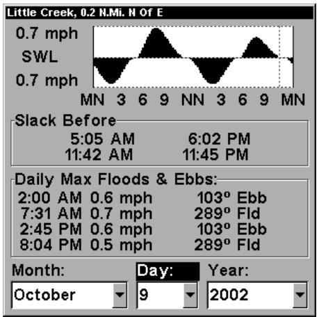 EAGLE FISHELITE 480 - To view Tidal Current information: - 2