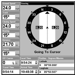 EAGLE FISHELITE 480 - Navigate to Cursor Position on Map - 4