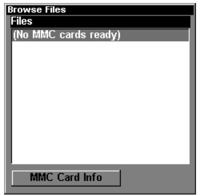 EAGLE FISHELITE 480 - Check MMC Files and Storage Space - 2