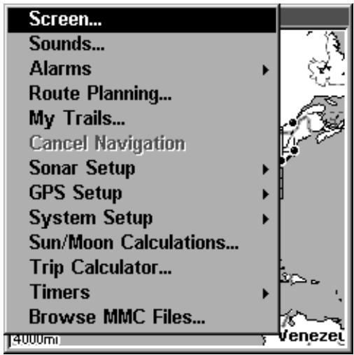 EAGLE FISHELITE 480 - Main Menu - 1