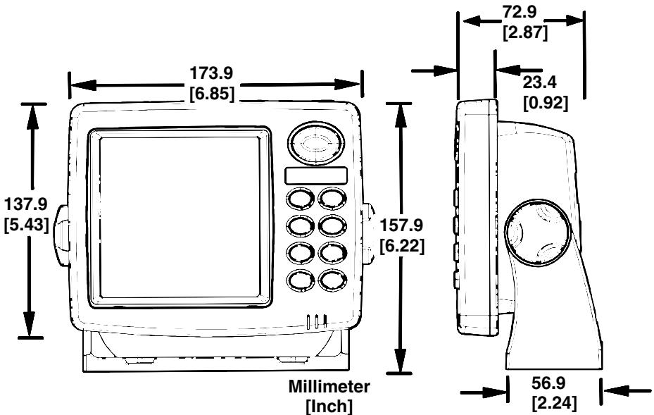 EAGLE FISHMARK 320 - Install the gimbal bracket. Orient the bracket so the arms slope toward the front of your unit. - 1