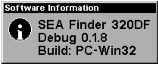 EAGLE FISHMARK 320 - Software Version Information - 1