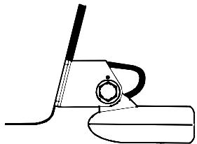 EAGLE FISHMARK 320 - Attaching transducer to transom. - 1