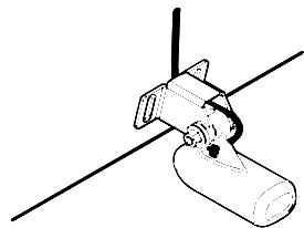 EAGLE FISHMARK 320 - Attaching transducer to transom. - 2