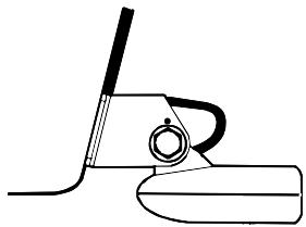 EAGLE FISHMARK 480 - Attaching transducer to transom. - 1