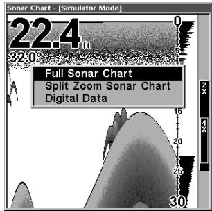 EAGLE FISHMARK 480 - Sonar Chart Display Options - 2