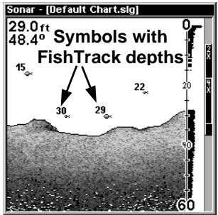 EAGLE SEAFINDER 480DF - To turn on FishTrack: - 3