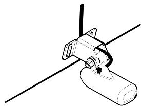 EAGLE SEAFINDER 480DF - Attaching transducer to transom. - 2
