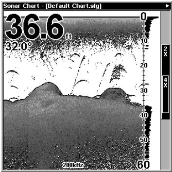 EAGLE SEAFINDER 480DF - To adjust the Grayline level: - 1