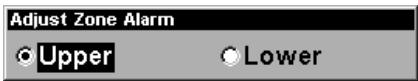 EAGLE SEAFINDER 480DF - To adjust and turn on the zone alarm: - 1