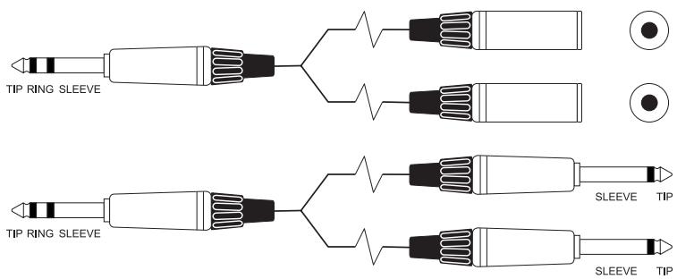 SOUNDCRAFT EFX8 - TYPICAL CONNECTING LEADS - 36