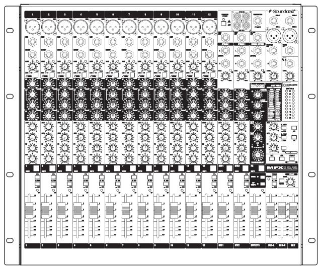 SOUNDCRAFT MFX - WARNING: ensure that the mixer is disconnected from the mains supply and all other equipment before fitting the rack-mounting brackets. - 2