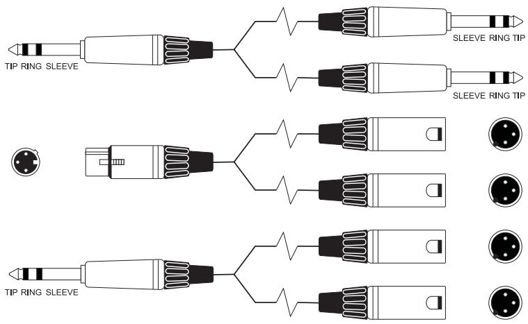 SOUNDCRAFT MFX - TYPICAL CONNECTING LEADS - 45