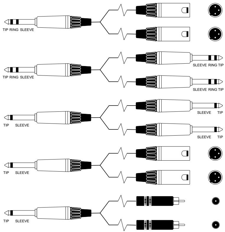 SOUNDCRAFT MPMI - TYPICAL CONNECTING LEADS - 48