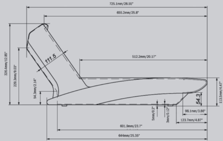 SOUNDCRAFT VI SERIES - Control Surface Dimensions. - 8