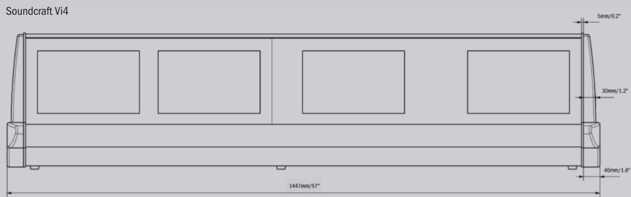 SOUNDCRAFT VI SERIES - Control Surface Dimensions. - 6