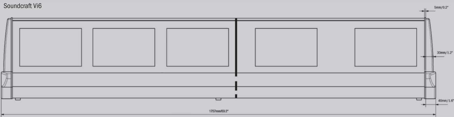 SOUNDCRAFT VI SERIES - Control Surface Dimensions. - 7