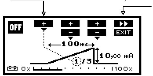 COMPEX -2 - g) Mode manuel, impulsions triangulaires - 1