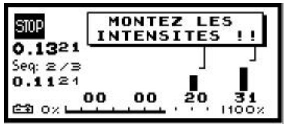 COMPEX -2 - f) Réglage d'intensité minimale - 2