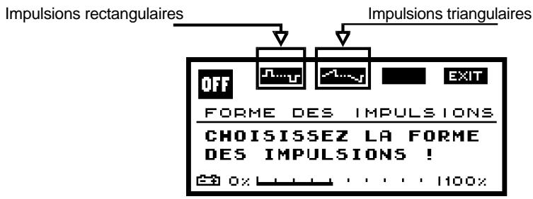COMPEX -2 - b) Sélection du mode de fonctionnement - 2