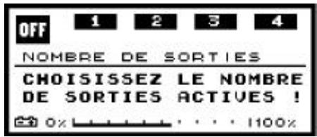 COMPEX -2 - a) Sélection du nombre de sorties actives - 1