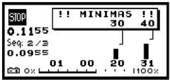COMPEX -2 - f) Réglage d'intensité minimale - 3