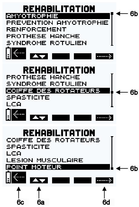 COMPEX MI THETA PRO - Sélection d'un programme - 2