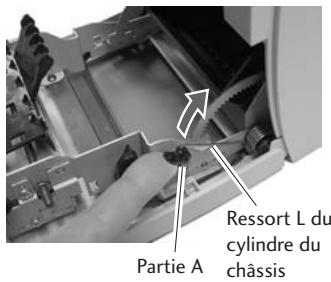 CITIZEN CD-S500 - Retirer le ressort l du cylindre du chassis - 1